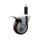 Service Caster 4'' Maroon Poly Swivel 1-1/8'' Expanding Stem Caster Total Lock Brake SCC-EXTTL20S414-PPUB-MRN-118 - alternate 1